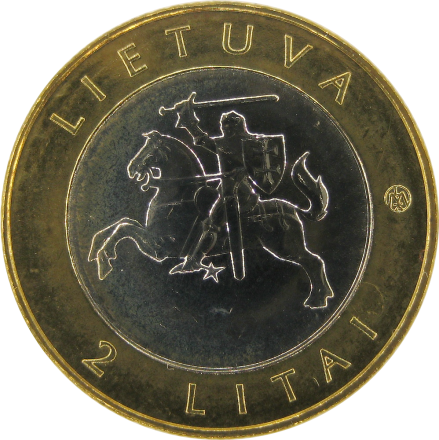Курорты Литвы Набор из 4 монет 2 лита 2012 Друскининкай, Паланга, Бирштонас, Неринга