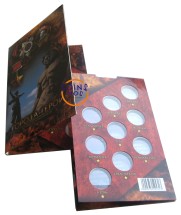 ГОРОДА - ГЕРОИ. Красочный буклет-раскладушка для 9 монет 2000 - 2017 г. (включая Керчь и Севастополь)  