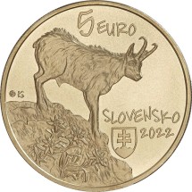 Словакия 5 евро 2022 / Татранская серна