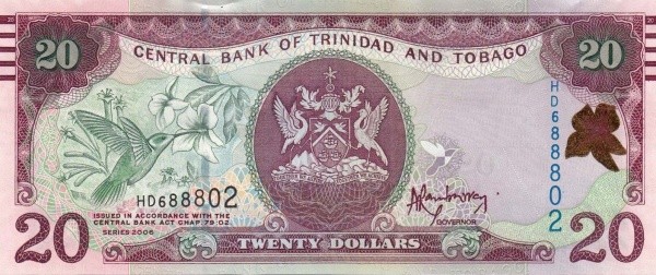 Тринидад и Тобаго  20 долларов 2006 г UNC   