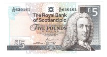 Шотландия 5 фунтов 2005 г.  Замок Калейн (Culzean Castle)  UNC  