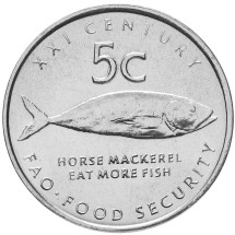 Намибия 5 центов 2000 Ставрида  FAO