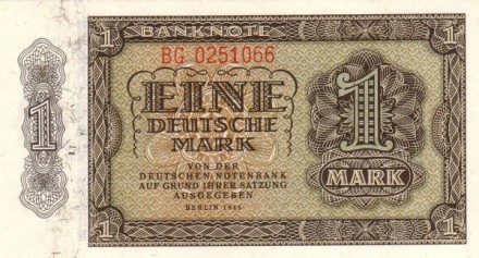 Германия (ГДР) 1 марка 1948 г. UNC