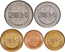 Зимбабве Набор из 5 монет 2014 г