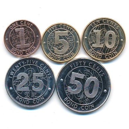 Зимбабве Набор из 5 монет 2014 г