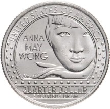 США 25 центов 2022 / Актриса Анна Мэй Вонг  P    