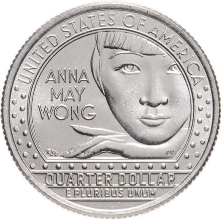 США 25 центов 2022 / Актриса Анна Мэй Вонг P