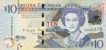 Восточные Карибы 10 долларов 2016 г  Адмиралтейство-Бэй (Сент-Винсент) UNC 