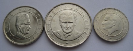Турция Набор из 3 монет 