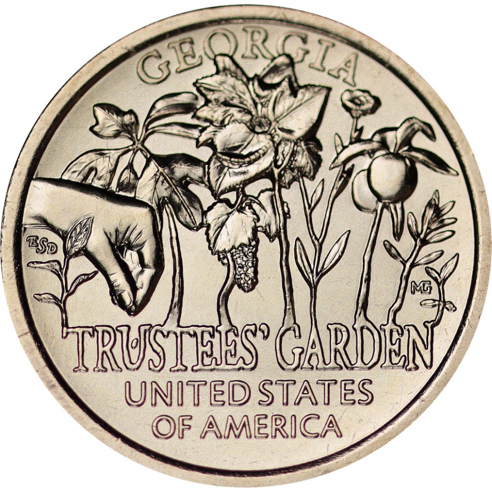 Попечительские сады США 1 доллар 2019 г