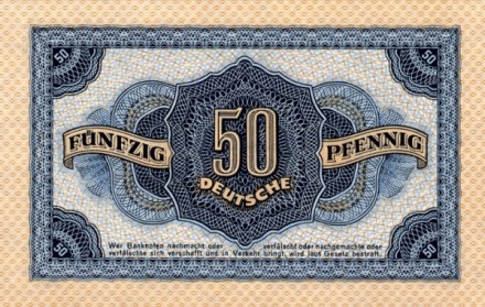 Германия (ГДР) 50 пфенингов 1948 г. UNC       
