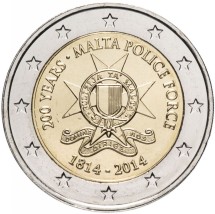 Мальта 2 евро 2014 Полиция Мальты  Тираж: 300 тыс.   