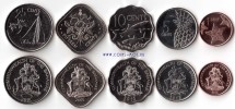 Багамские острова  Набор из 5 монет 2005 - 2015 