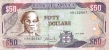 Ямайка 50 долларов 2004 г. Пляж  Doctor's Cave в бухте Монтенего   UNC