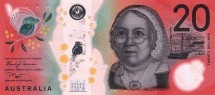 Австралия 20 долларов 2019  Мэри Рейби и ее шхуна Меркурий   UNC пластик     