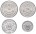 Бурунди Набор из 4 монет 1980-2011
