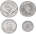Бурунди Набор из 4 монет 1980-2011