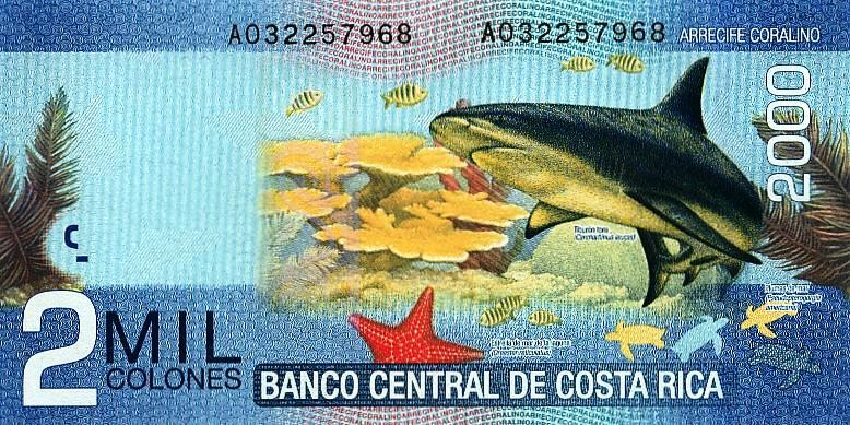 Коста Рика 2000 колун 2009 г.   Акулы   UNC