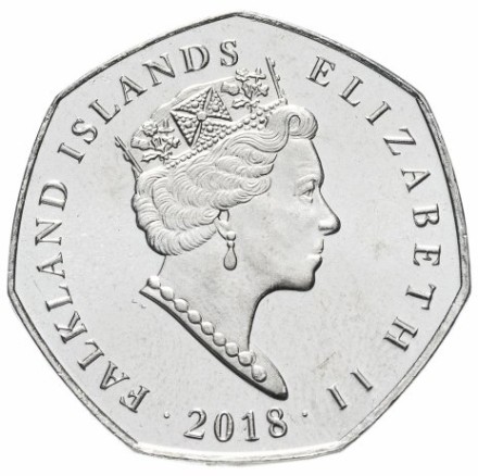 Фолклендские острова Набор из 5 монет 50 пенсов 2018 Пингвины
