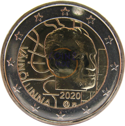 Финляндия 2 евро 2020 г. Вяйнё Линна
