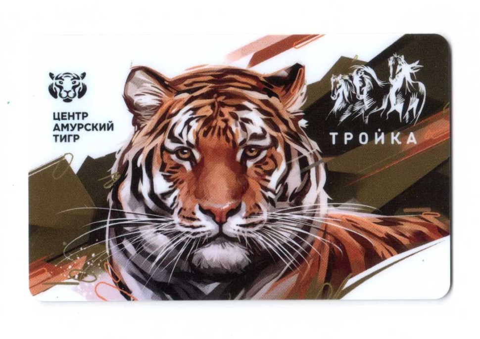 Транспортная карта /Тройка/ 2019  Амурский тигр