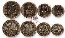 Таджикистан  Набор из 4 монет 2015 г  
