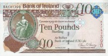 Ирландия Северная (Bank of Ireland) 10 фунтов 2017 г.  Вискикурня Бушмилс UNC