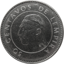 Гондурас 50 сентаво 2007 г  Вождь Лемпира