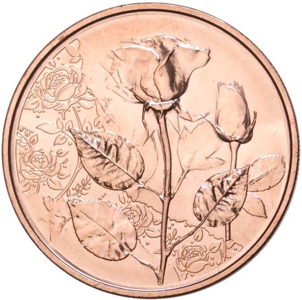 Австрия 10 евро 2021 Роза. Язык цветов / Медь