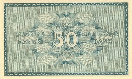 Финляндия 50 пенни 1918 г. аUNC Достаточно редкая!