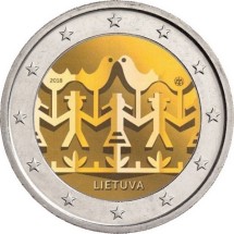 Литва 2 евро 2018 г.   /Праздник песни/    