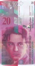 Швейцария 20 франков 2008 г Французский композитор Артюр Онеггер  UNC    