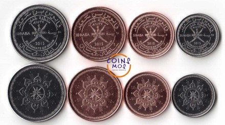 Оман Набор из 4 монет 2015 г.  (Новый дизайн)
