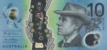 Австралия 10 долларов 2017 Ендрю Бартон Петерсон» UNC / пластиковая коллекционная купюра   