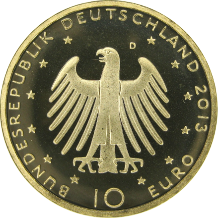 Германия 10 евро 2013 г.  Рихард Вагнер  