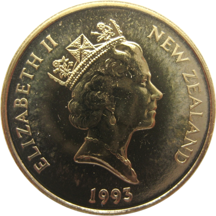 Новая Зеландия 2 доллара 1993 Священная альциона