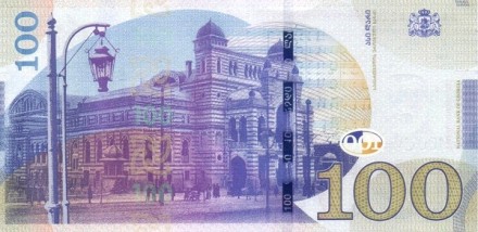 Грузия 100 лари 2020 г /Шота Руставели/  UNC 
