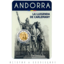 Андорра 2 евро 2022 / 1275 лет со дня рождения Карла Великого в коинкарте!         