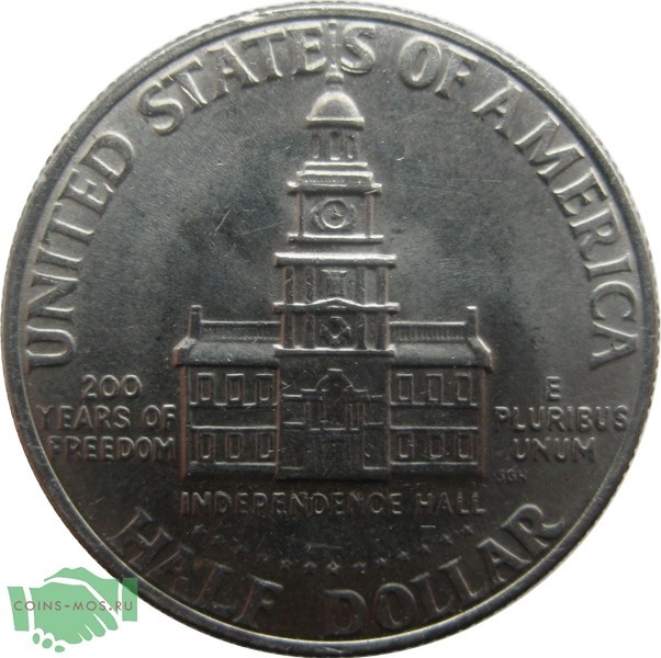 США 1/2 доллара  1975-1976 гг  (200-летия принятия декларации независимости США)