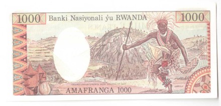 Руанда 1000 франков 1978 г «Чайные плантации» UNC